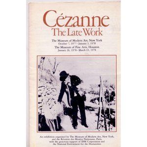 CEZANNE The Late Work BROCHURE/POSTER, Museum of Modern Art, 1977 BIG 17" x 22"